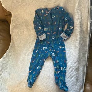 Adventure themed sleeper onesie